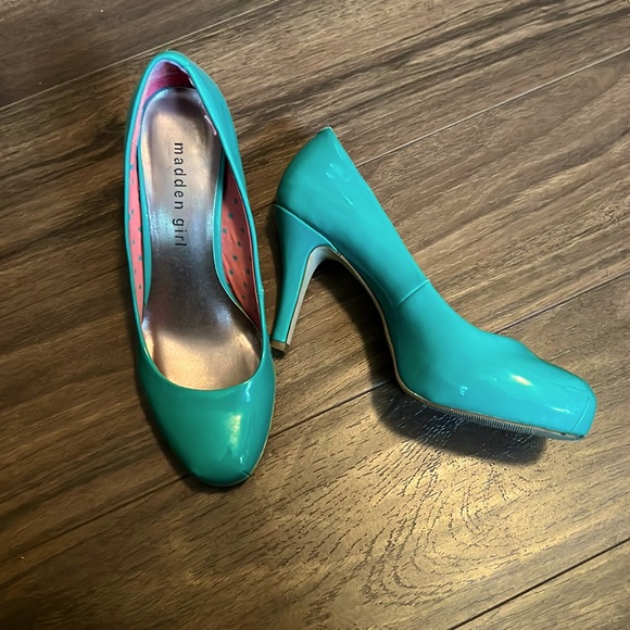 Madden Girl Shoes Teal Blue Heels Poshmark